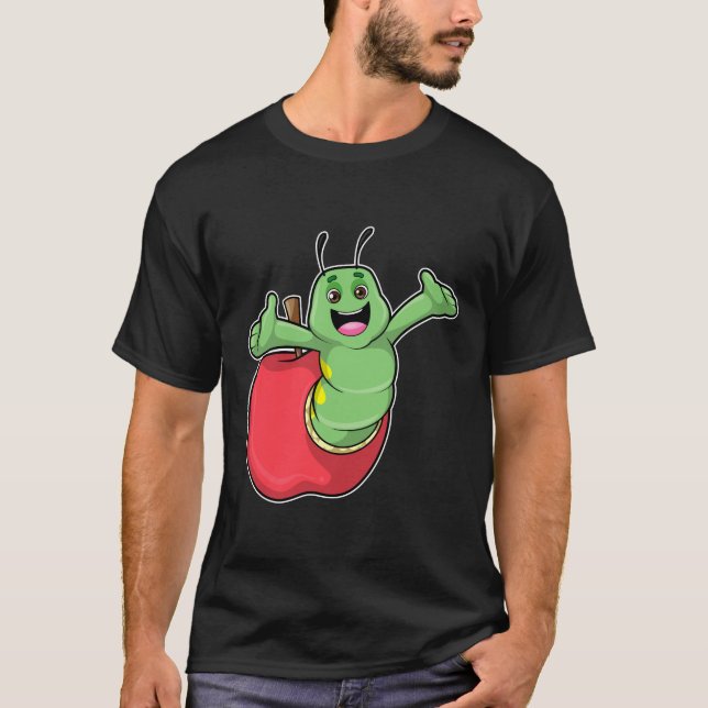 Caterpillar with Apple T-Shirt (Front)