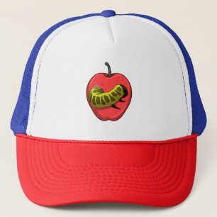Caterpillar with Apple Trucker Hat