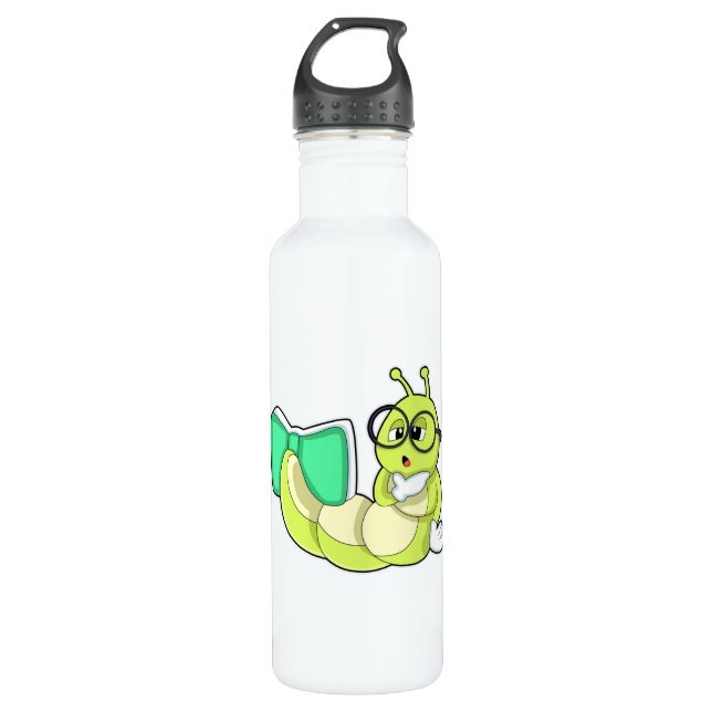 Caterpillar with Book 710 Ml Water Bottle (Front)