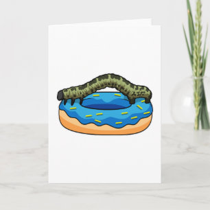 Caterpillar with Doughnut Card