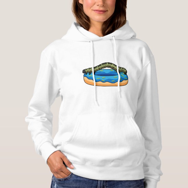 Caterpillar with Doughnut Hoodie (Front)