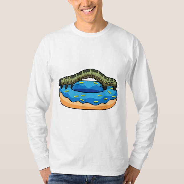 Caterpillar with Doughnut T-Shirt (Front)