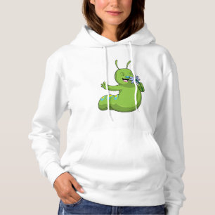 Caterpillar with Flower Daisy Hoodie