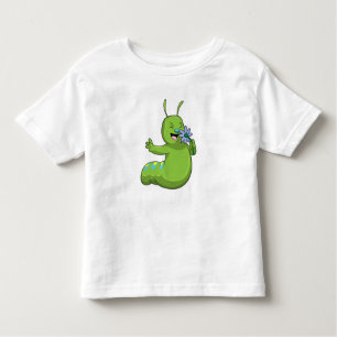 Caterpillar with Flower Daisy Toddler T-Shirt