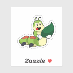 Caterpillar with Leaf