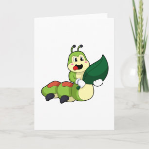 Caterpillar with Leaf Card