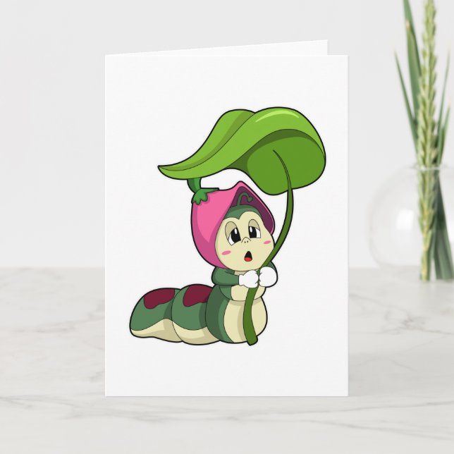 Caterpillar with Leaf Card (Front)