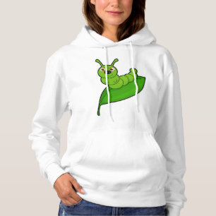 Caterpillar with Leaf Hoodie