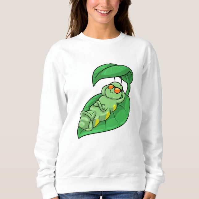 Caterpillar with Leaf Sweatshirt (Front)