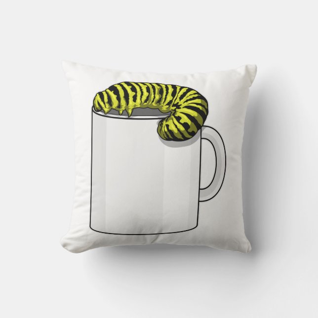 Caterpillar with Mug Cushion (Front)