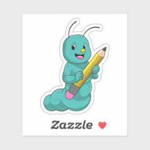 Caterpillar with Pencil