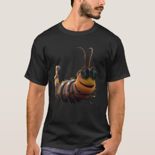Caterpillar with Sunglasses Funny Cute Caterpillar T-Shirt