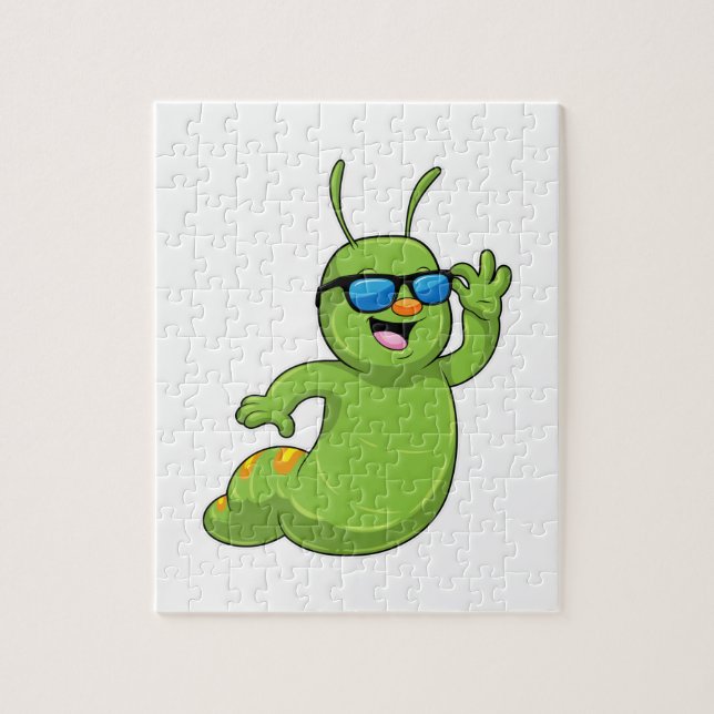 Caterpillar with Sunglasses Jigsaw Puzzle (Vertical)