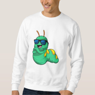 Caterpillar with Sunglasses Sweatshirt