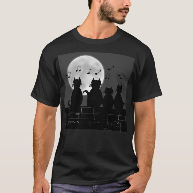 Caterwauling by moonlight. T-Shirt (Front)