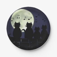 caterwauling ,Cats in the moonlight.