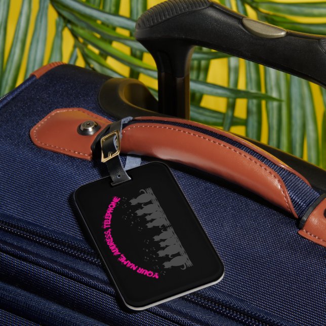 caterwauling Personalize , Luggage Tag  (Front Insitu 1)