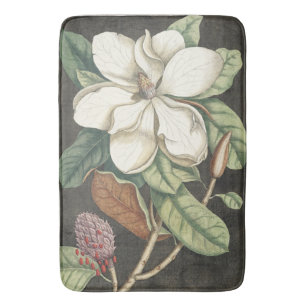 Catesby Vintage Magnolia Botanical Illustration Bath Mat