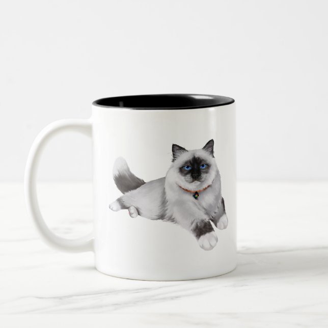 CatFans - Birman Two-Tone Coffee Mug (Left)