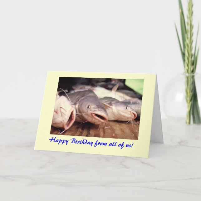 Catfish Birthday Card (Front)