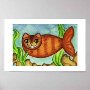 Catfish Cat Fish Poster Print