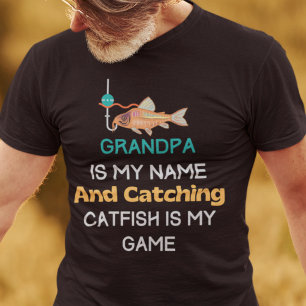 Catfish Fishing Grandpa T-Shirt