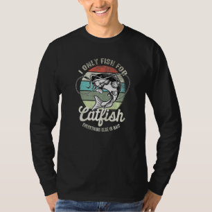 Catfish Fishing Meme Catfishing Fisherman Retro T-Shirt