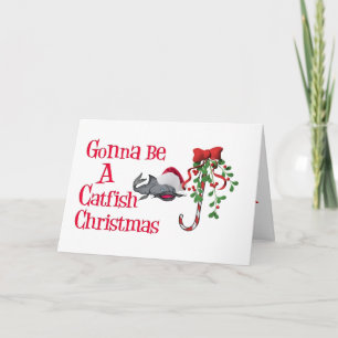Catfish Funny Christmas Holiday Card