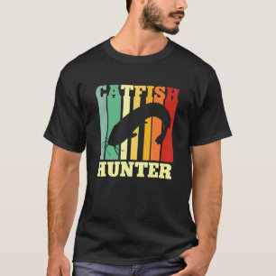 Catfish Hunter River Fishing Catfishing Angler Ret T-Shirt