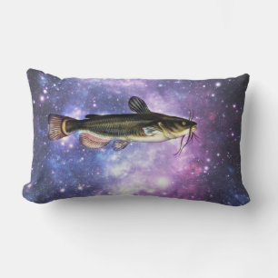 Catfish in Space Lumbar Cushion