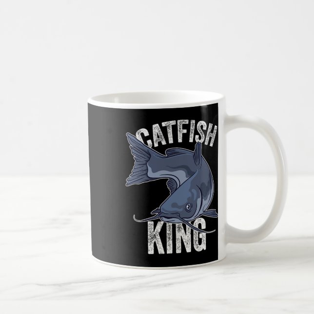 Catfish King Catfish Fishing Catfishing  Coffee Mug (Right)