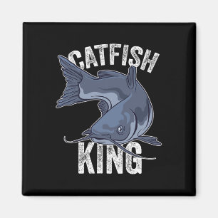 Catfish King Catfish Fishing Catfishing Magnet