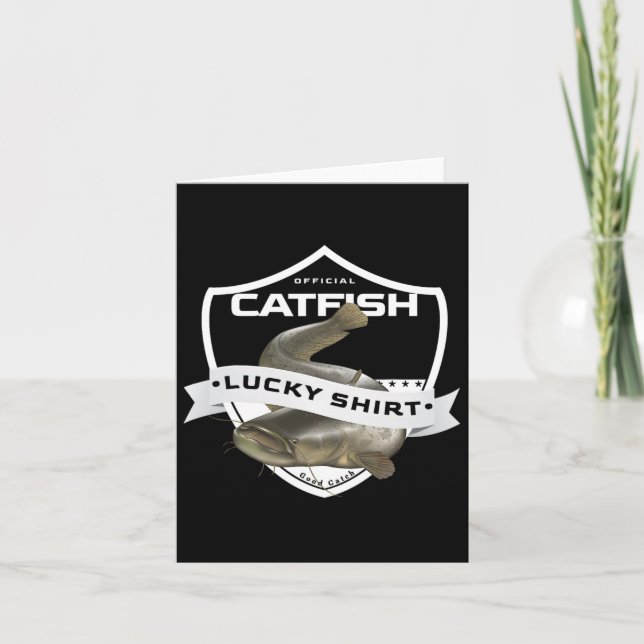 Catfish Lucky Shirt Funny Accessories To Catfish F Card (Front)