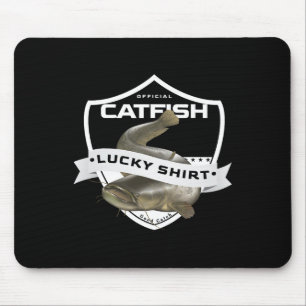 Catfish Lucky Shirt Funny Accessories To Catfish F Mouse Pad