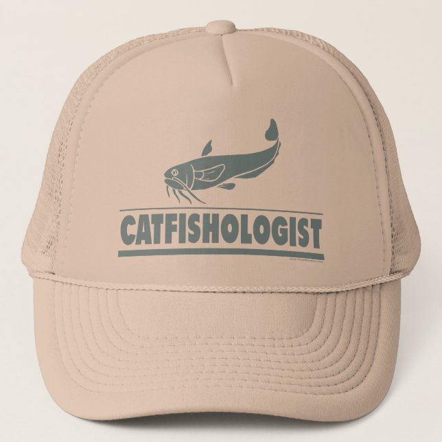 Catfish -ologist - Fishing, Cooking Trucker Hat (Front)