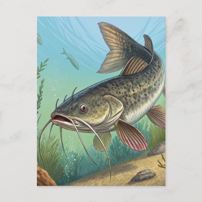 Catfish Postcard (Front)