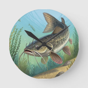 Catfish Round Clock