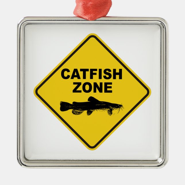 Catfish Zone Metal Tree Decoration (Front)