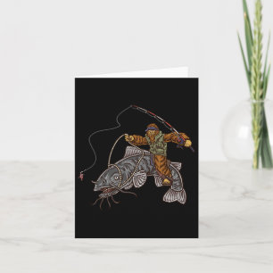 Catfishing Bigfoot Hunting Catfishermen 1  Card