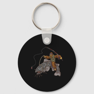 Catfishing Bigfoot Hunting Catfishermen 1 Key Ring