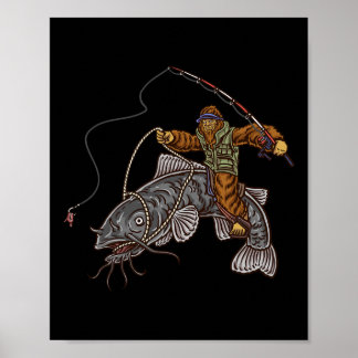 Catfishing Bigfoot Hunting Catfishermen 1  Poster