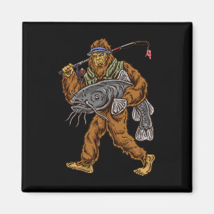 Catfishing Bigfoot Hunting Catfishermen  Magnet
