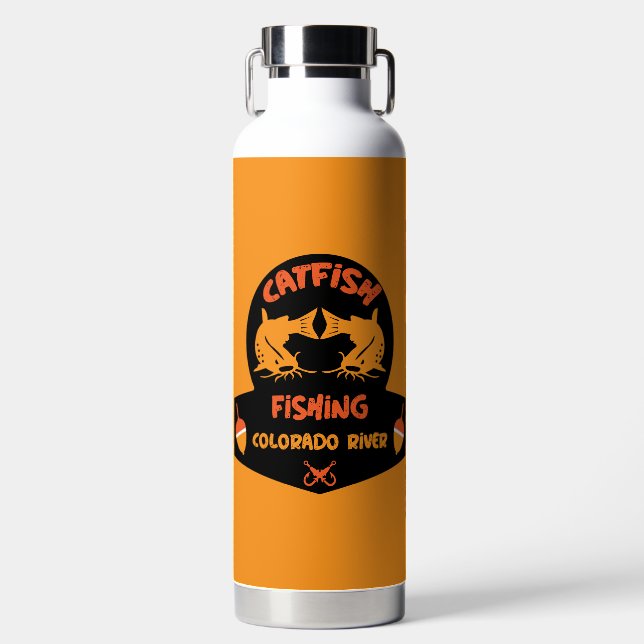 Catfishing Colorado River Water Bottle (Front)