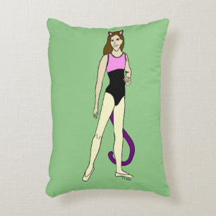 catgirl accent pillow