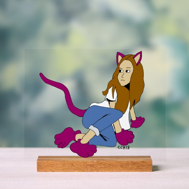 catgirl  acrylic sign (Neutral)