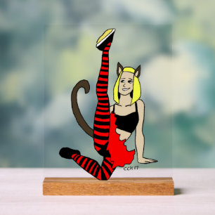 catgirl  acrylic sign