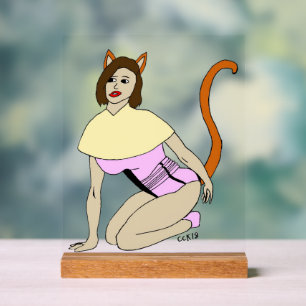 catgirl  acrylic sign