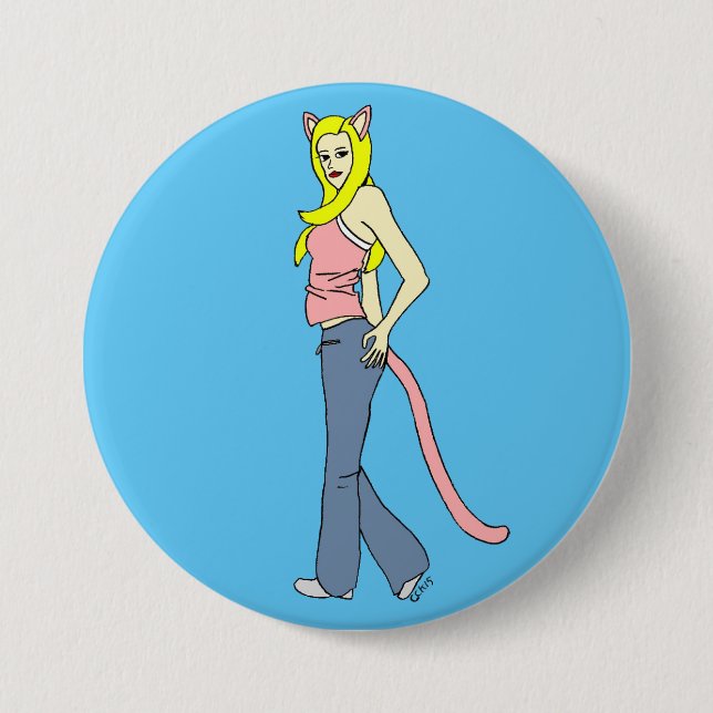 catgirl  button (Front)
