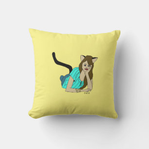 catgirl button cushion