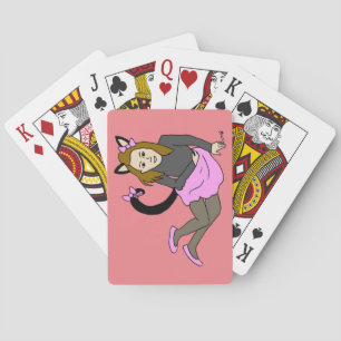 catgirl button playing cards